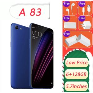 A83 mobile phone network 6+128G qualified smartphone facial recognition three-card independent dual nano SIM card + TF card low price promotion