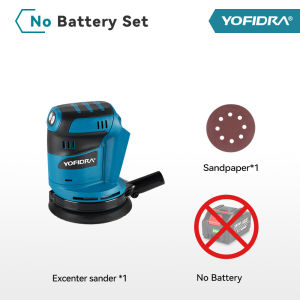 Onevan ngẫu nhiên quỹ đạo điện Sander Cordless đánh bóng cầm tay Sander chế biến gỗ Máy xay thích hợp cho Makita 18V lithium pin công cụ điện