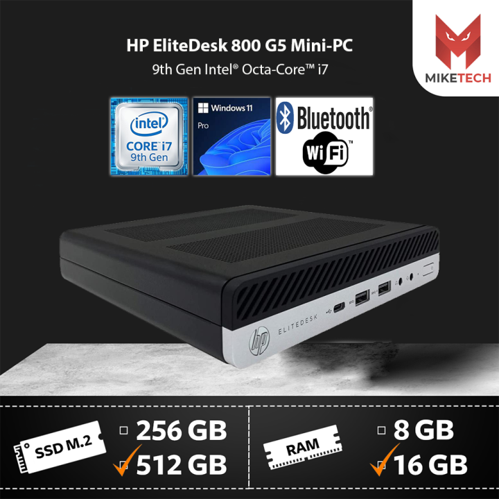 HP Intel Ocat Core-i7 Mini-PC 16GB RAM 512GB High-Speed SSD