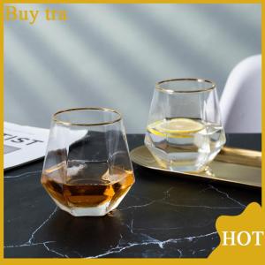 [Buytra] European Style Edged Plastic Hexagonal Household Transparent Whiskey Hexagonal Foreign Wine