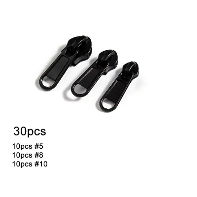 30pcs 4 Sizes Universal Fix Zipper Repair Kit For Nylon Zip Bag Suitcase Fasten Zips Replacement Kepala Zip