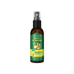 Eelhoe 7days Ginger Germinal Oil Hair Regrowth Spray Moisturizing Scalp Massage Hair Care Essence Anti Hair Loss Prevent Hair Dry Frizzy Thinning Hair Growth Nutrient Solution(30ml/50ml)
