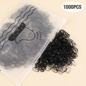 1000Pcs Disposable Rubber Band Colorful Small Elastic Hair Band Ponytail Hair Tie