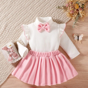Baju Pakaian Atasan Anak Perempuan Usia 1-5 tahun dress ALLINA BAHAN knits