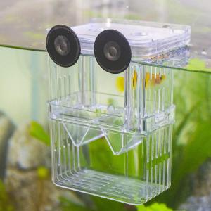 HATELI Aquarium Fish Breeder Box Plastic Fish Isolation Breeding Box Hatching Incubator Box for Baby Fish Shrimp Clownfish Guppy