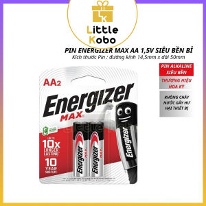 [Energizer] Pin Đũa AAA Energizer MAX E92 Alkaline Pin 3A Bao Bì Mới Xài Lâu Bền Lắp Đồ Chơi Remote