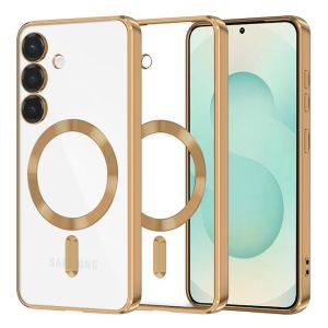 Googlehitech Case Samsung Galaxy S25Fe s25fe (เรือจากประเทศไทย) Magsafe Wireless Charging อะคริลิกันกระแทกใสซิลิโคนยืดหยุ่นเคสฝาหลัง