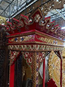 เครื่องบวช บวชพระใหม่ ไม้สัก สูง180ยาว105xลึก50cm ใช้ประกอบพิธีอุปสมบท จัดส่งสำเร็จรูปไม่ต้องประกอบ