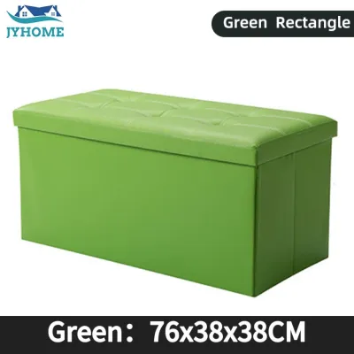 JYHOME Ottoman Storage Stool Multifunctional Foldable Waterproof Leather Storage Stool Rectangular Adult Sofa Footrest Large space Sofa Chair Organiser