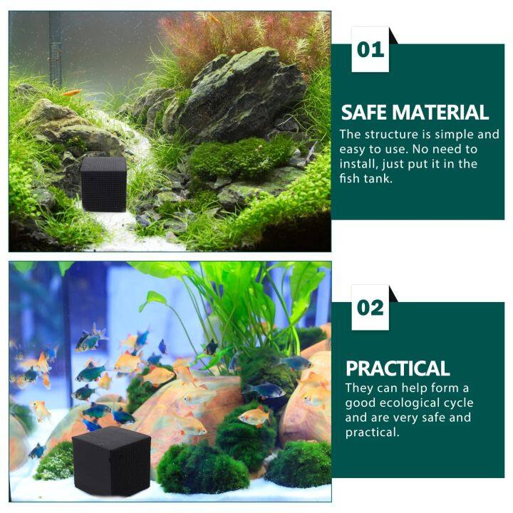 HFGDJ Aquarium Water Treatment Cube Filter for Tanks and Aquariums Pump ...