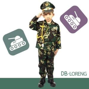 Baju Profesi Anak Tentara TNI Setelan Seragam Kostum Karnaval