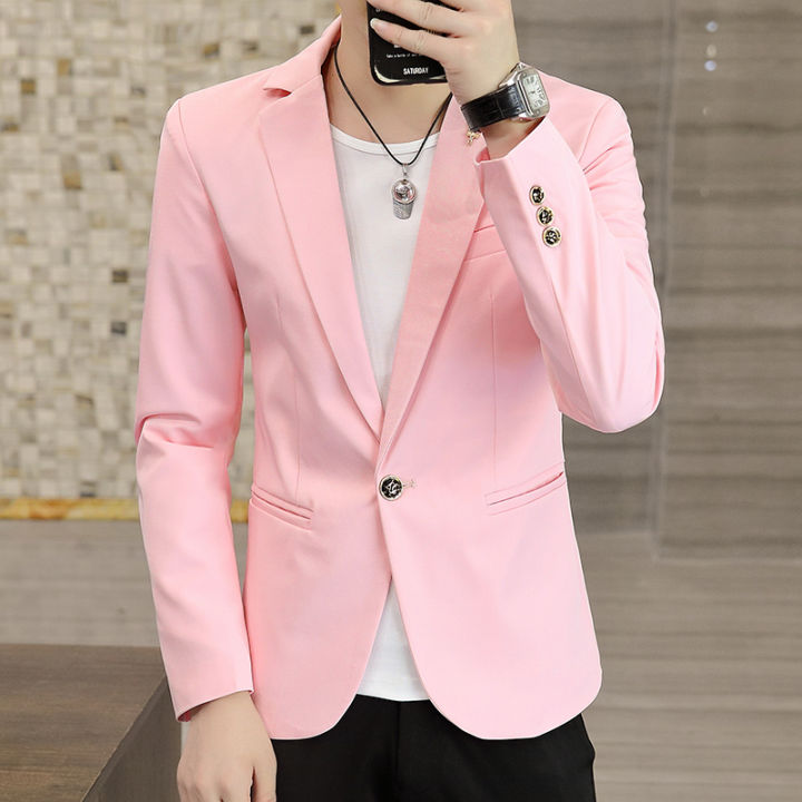 Hot pink mens on sale blazer