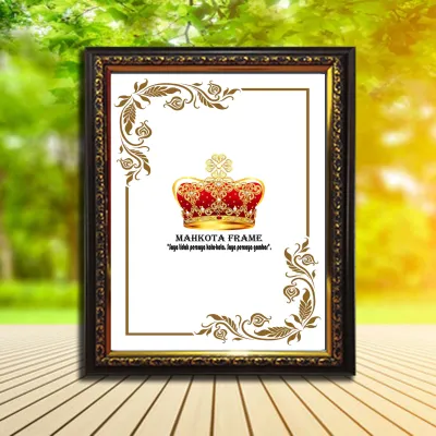 Bingkai Figura Frame Foto Ukuran F4 (21.5X33 CM) Ukir Gold/Silver/Cokelat
