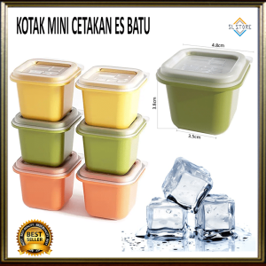 SL KOTAK MINI CETAKAN ES BATU PUDING JELLY DENGAN PENUTUP SERBAGUNA