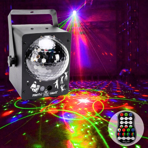ORI ALIEN Lampu Disco laser sensor suara musik sorot panggung LED RGB USB 240V M-RGB-60A
