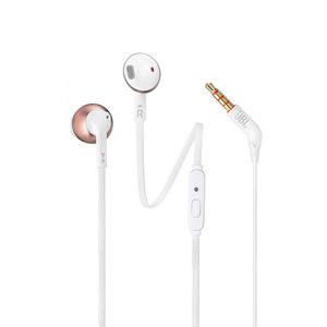 JBL T205 âm trầm thuần Kim Loại Tai nghe trong tai Với Một Nút Từ Xa/Mic 3.5Mm Jack âm thanh nổi có dây tai nghe nhạc Điều Chỉnh 205 Earbuds