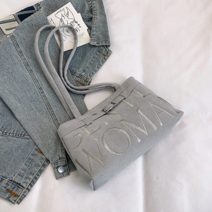 Gentlewoman high-grade suede ballet bag 2026 new all-match retro embroidered underarm shoulder bag