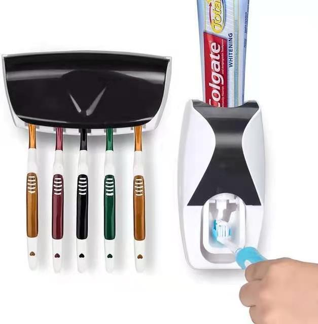 Rl Tooth Paste Dispenser Automatic With Toothbrush Holder Toothpaste