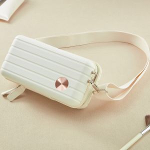 BESTOUR Adjustable Shoulder Strap Hard-Shell Crossbody Bag Large Capacity Waterproof Shoulder Bag Portable Postman Bag Women
