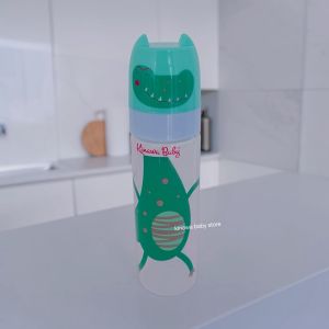 Kinawa botol susu lucu 125ml atau 250ml dengan bahan bpa anti panas dot bulat