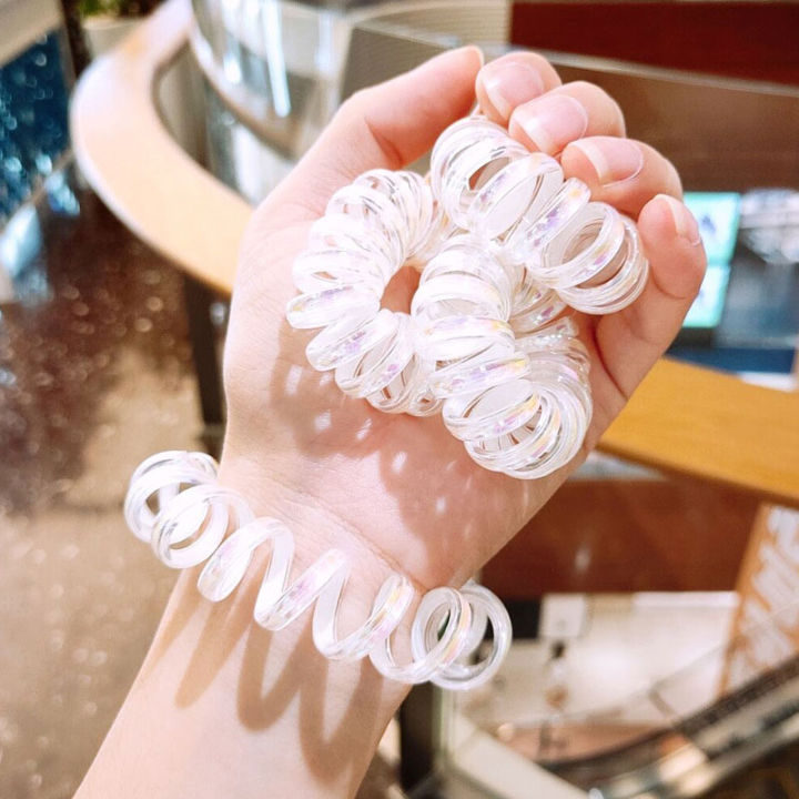 spiral hair tie bracelet