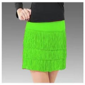 Latin Skirt Three Layers Fringe Adult Samba Dance Skirts Cha Cha Professional Design Competition Ballroom Costumes