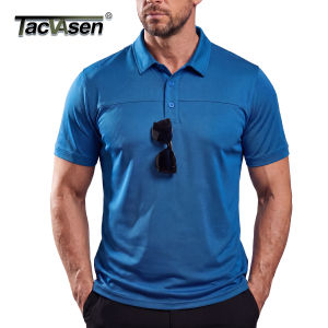 TACVASEN Mens Tactical Polo Shirt UPF 50+ Sun Protection Quick Dry Short Sleeve Shirt Moisture Wicking Outdoor Hiking Polo2026