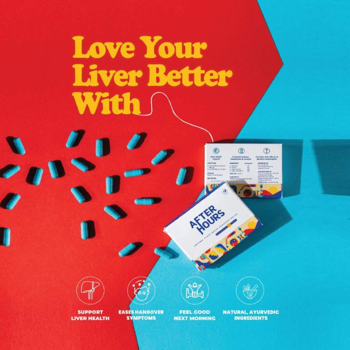 AFTER HOURS Supports Liver Health & Eases Hangover Symptoms [Natural, PlantBased, Liver Detox