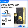 ORICO SSD 4TB NVME M2 2TB 1TB 512GB PCIe 4.0x4 2280 Heatsink SSD Nmve Internal Hard Drive 7400 Mb/s Internal SSD For PS5 Laptop. 