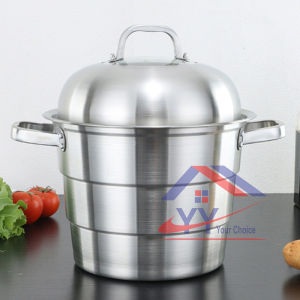 Stainless Steel 3 Layer Steam Pot D30CM/32CM/36CM/40CM/45CM