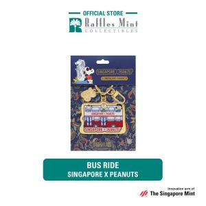 Singapore X Peanuts SG60 24K Gold-Plated Keychain [The Singapore Mint]