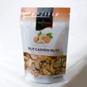 Nutrishape Roasted Split Cashews – Crunchy Premium-Grade Snack for Cooking Baking & Snacking – Rich in Protein Healthy Fats & Nutrients – 1000-100g Resealable Pack for Freshness & Daily Use