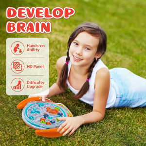 Gear Maze Disk Toys for Kids 3D Puzzle Balance Ball Handheld Maze Board Educational Toy