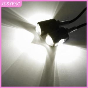JCSYFAC  Creative Motorcycle Signal Lamp License Plate Light LED Bulb Eye Shape Turn Indicator Super Bright Easy Installation