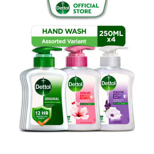 Dettol Hand Wash Assorted Variant 250ML Bundle of 4