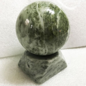 Cầu bi phong thủy đá tự nhiên đường kính 7-8cm nặng cả đế 1kg màu xanh đỏ vàng đen trắng cho mệnh Kim Mộc Thủy Hỏa Thổ (đá thật) chân đế bằng đá