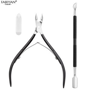 2 cái thép không gỉ kềm cắt da đen da chết Cutter kìm cắt làm móng nghệ thuật dụng cụ làm móng chân móng tay