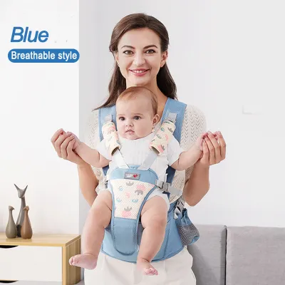 Breeze Baby Carrier With Headcover For Home Outdoor Hip seat Carrier Wrap For Cuddle Up Mesh Baby carrier With Detachable For 0-36 Months Babies