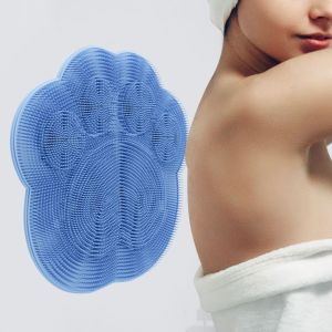 GENENIC Wall Mounted Back Massage Cleaning Brush Efficient Cleaning Cat Paw Foot Massage Scrubber Scrubbing Artifact 30x30cm Shower Massager Pad Arms