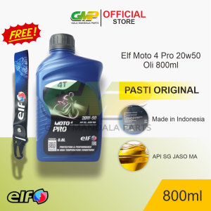 Oli ELF Moto 4 Pro 20W50 800ml Semi Syntetic Motor Universal Bebek