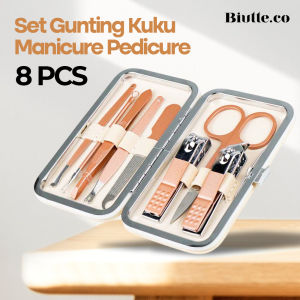 Nail Art Set Gunting Kuku Manikur Pedikur Gunting Kuku Lengkap 18 Pcs