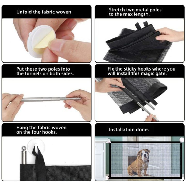 Pet%20Gate%20Baby%20Gate%20Magic%20Mesh%20Pet%20Gate%20Enclosure%20Fences%20Adjustable%20Portable%20Folding%20Mesh%20Dog%20Gate%20-%20Image%206