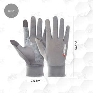 BEZ ถุงมือมอเตอร์ไซค์ (1คู่)  ถุงมือปั่นจักรยาน ถุงมือกันแดด UV ถุงมือกีฬา ถุงมือครึ่งนิ้ว ถุงมือกลางแจ้ง ถุงมือกันลื่น ถุงมืออเนกประสงค์ ถุงมือโชว์นิ้ว Anti-UV // SP-GLOVE --M