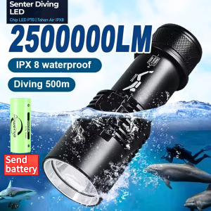COD G-Gourd Senter selam anti air tahan 20 jam Diving super terang LED Waterproof IPX8 P70 G299