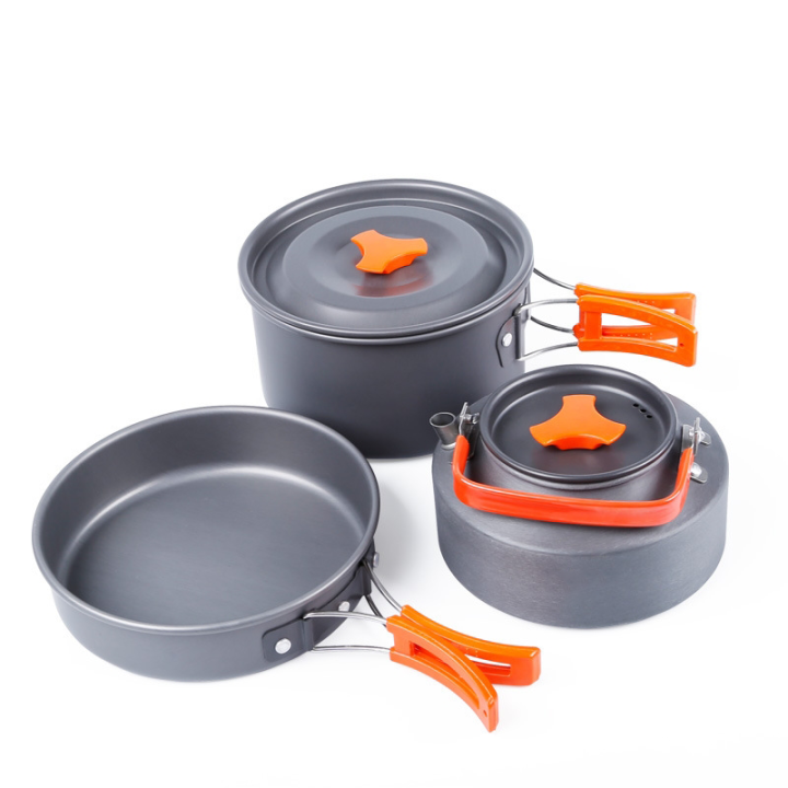 ISSI DIARY Camping Cookware Set Nesting Camp Cook Set Camping Hiking ...