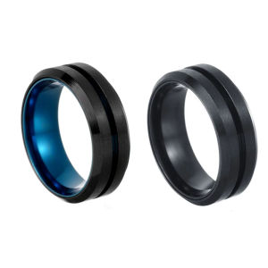 Metal Ring Comfortable Rings Dating Rings Stainless Steel Texture for Fashion Enthusiasts Seeking Distinctive Styles