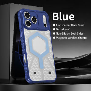 Armor Shockproof Transparent Heavy Duty Magnetic Case For iPhone 17 16 15 14 13 11 Pro Max Plus For Magsafe Wireless Charge Capa