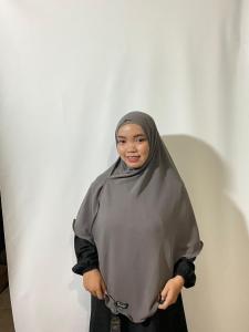ALMIFTAH-hijab pasmina oval curve crinkle airflow size L/PASHMINA OVAL MALAY CRINKLE