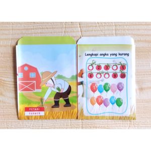 10pcs Amplop Lebaran Ukuran Mini Motif Bank & Profesi