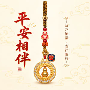 已开光 招财钥匙扣 手机链 礼物 Fortune-Taking Keychain Mobile Phone Chain Gift 古法镂空手机链钥匙扣挂件手工编织手绳配饰中式吉祥寓意随身挂饰
